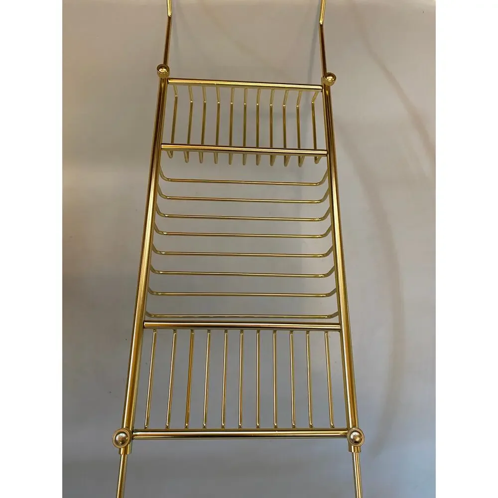 West Elm Gold Bath Caddy